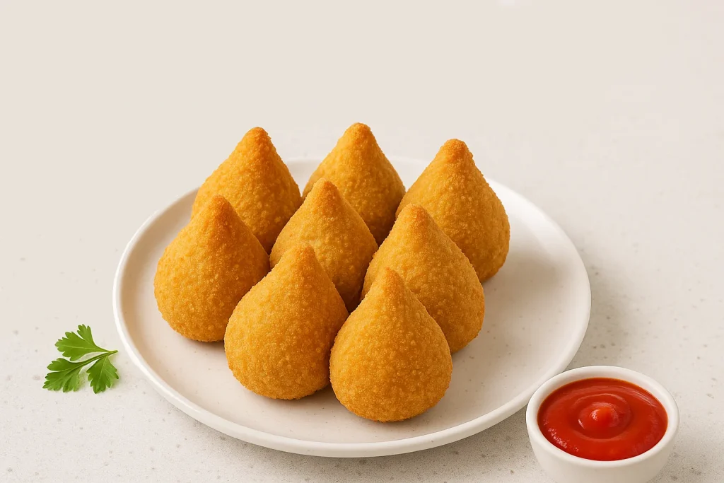 Coxinha Vegana Crocante e Fácil