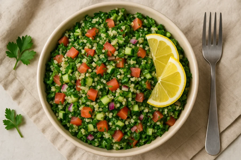 Tabule Vegano Refrescante e Fácil